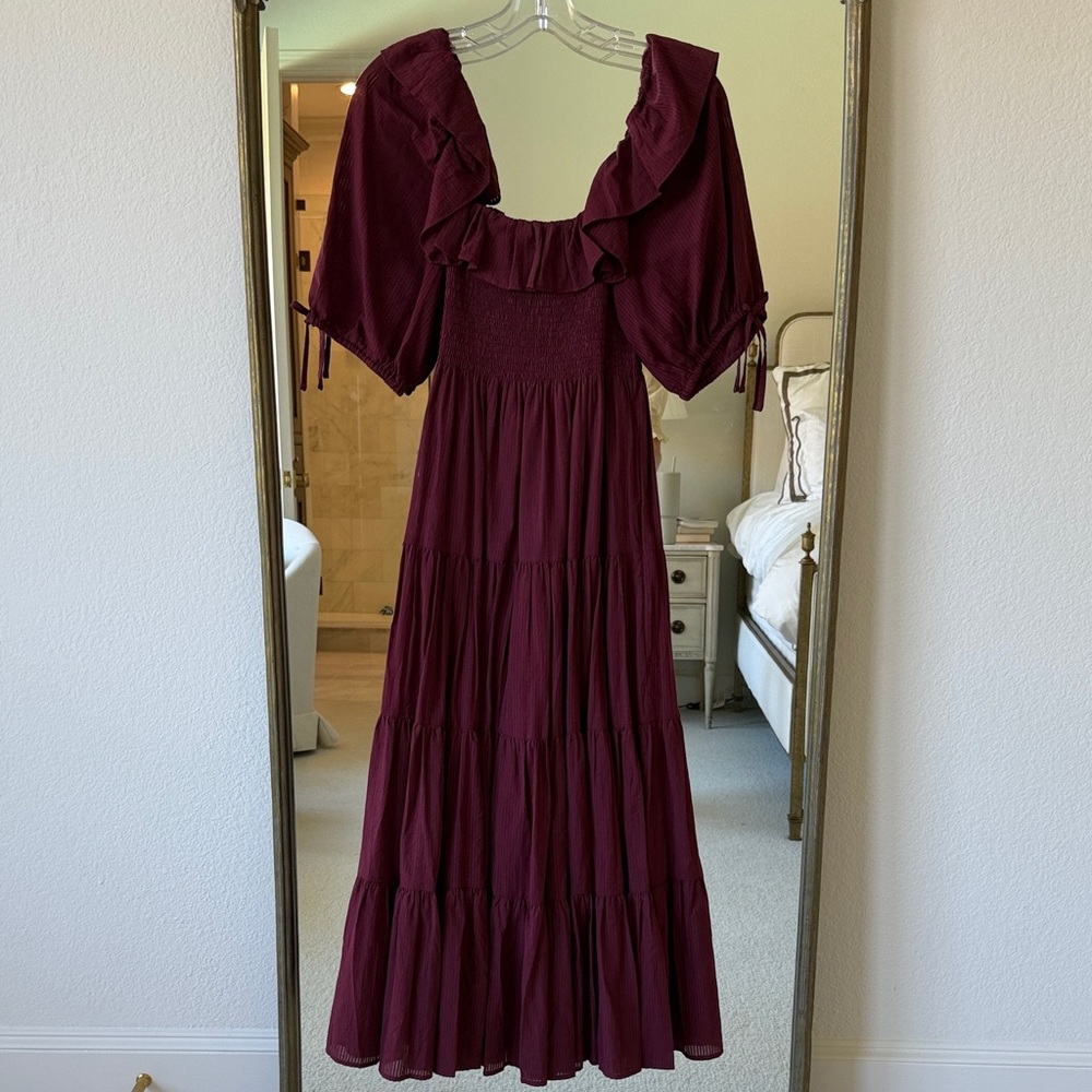 Hill house Ruffled Maxi Dress